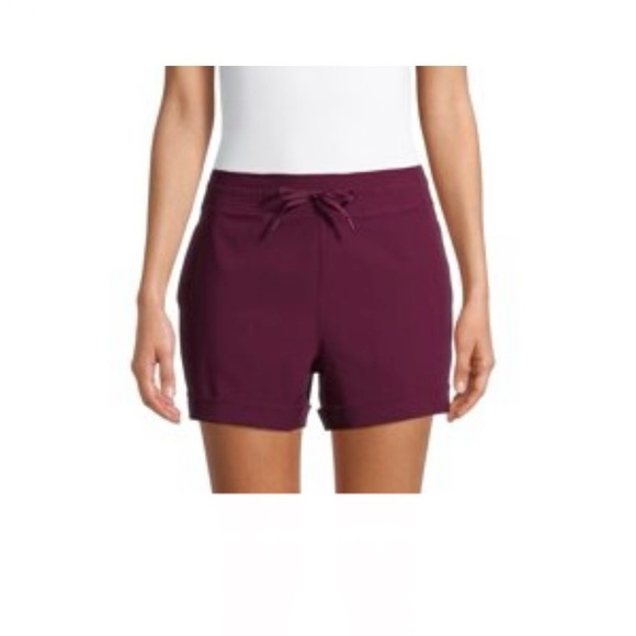 Avia Women's Commuter Shorts. Color: Purple Oxford - Picture 9 of 9